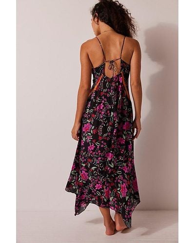 Intimately By Free People There She Goes Printed Maxi Slip - Multicolour