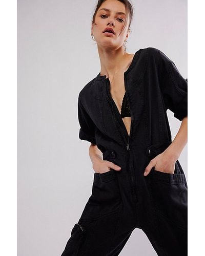 Free People Let's Ride One-piece - Black