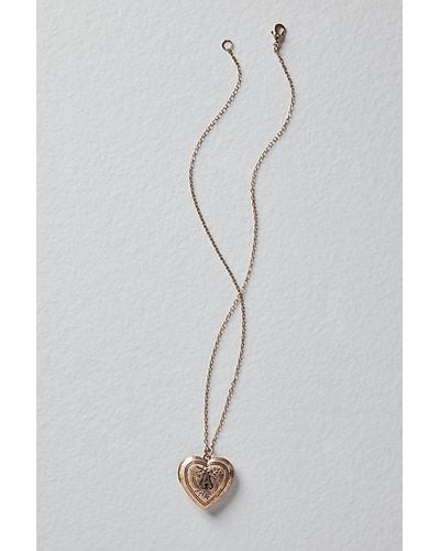 Free People Monogram Necklace At In A - Grey