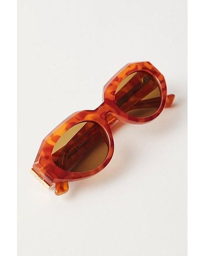 Free People Hannah Polarized Sunnies - Red