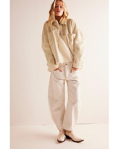 Free People We The Free Cozy Opal Swing Jacket - Natural