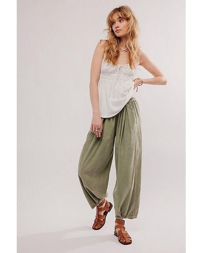 Free People To The Sky Parachute Pants At In Ivy League, Size: Xs - Multicolor