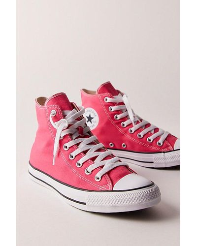 Converse Chuck Taylor All Star Hi Top Sneakers - Pink