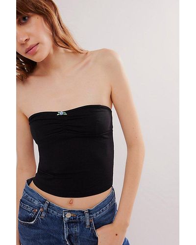 Free People Fit For You Convertible Tube Top - Blue