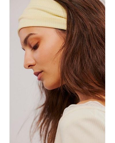 Free People Super Wide Soft Headband - Natural