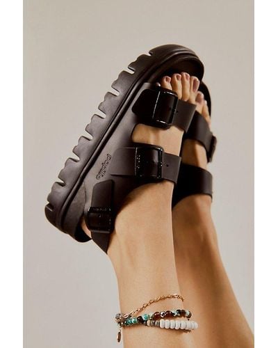 Free People Birkenstock Milano Exquisite Chunky Sandals - Black