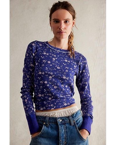 Free People We The Free Pretty Little Thermal - Blue