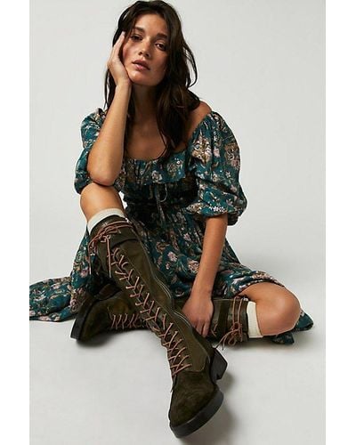 Free People We The Free Bowden Lace Up Boots - Multicolor