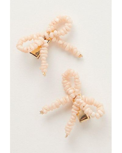 Free People Ocean Breeze Mini Bow Set - Natural