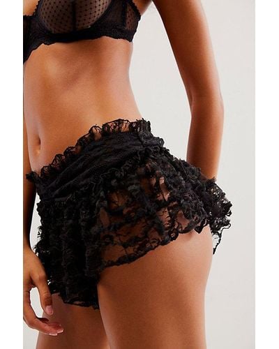 Free People House Party Micro Shortie - Black