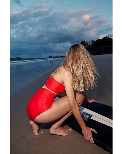 Heidi Merrick Vicent Bikini Bottoms At Free People In Poppy, Size: Small - Blue