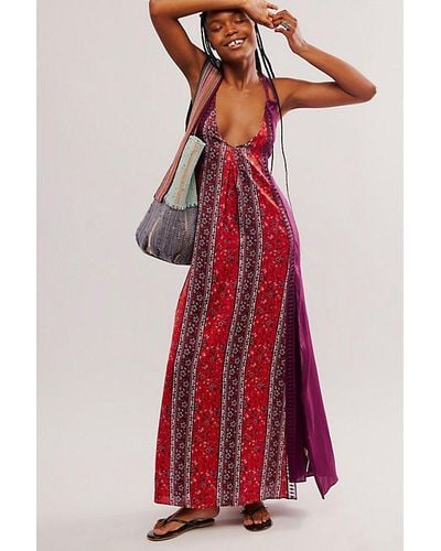 Intimately By Free People Bohemian Nights Maxi Slip - Red