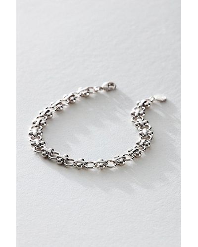 Leeada Jewelry Leeada Chloe Chain Bracelet - Metallic