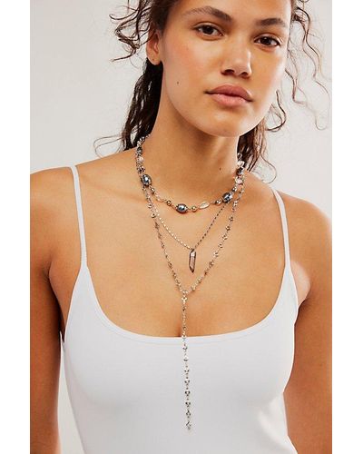 Free People Mikayla Layered Necklace - White