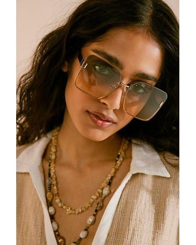 Free People Groovy Square Sunnies - Brown