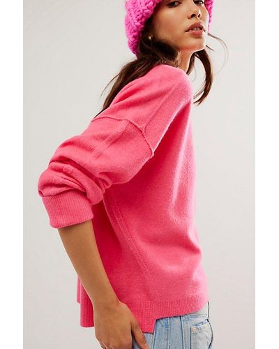 Free People Luna Pullover At In Vavavoom, Size: Xs - Pink