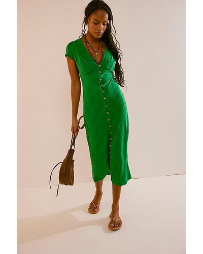 Free People New In Town Midi - Green