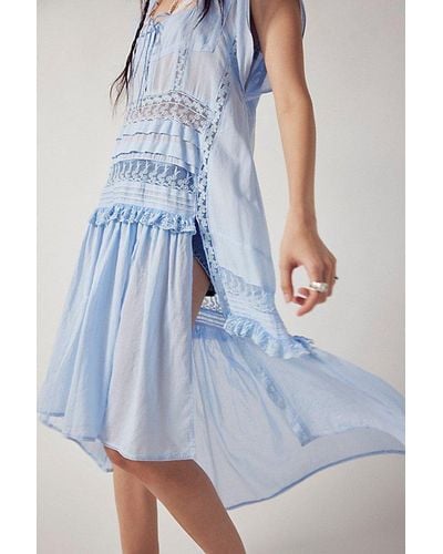 Free People Tied To You Maxi Top - Blue
