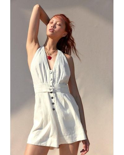 Free People City's Edge Playsuit - Natural