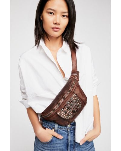 Free People Nola Studded Belt Bag By Campomaggi - Brown