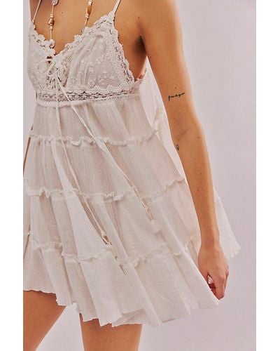 Intimately By Free People Sunsetter Mini Slip - Natural