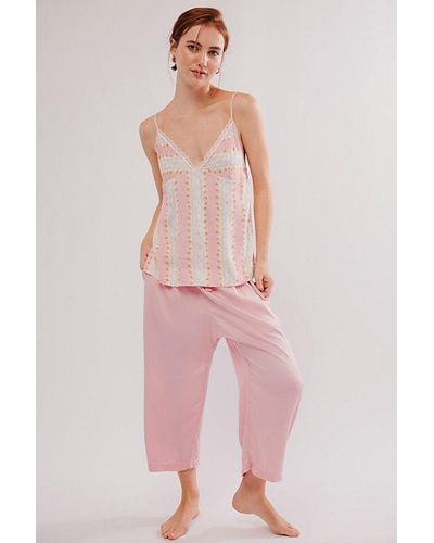 Free People Morning Light Pajama Set - Pink