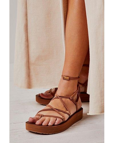 Teva Midform Infinity Sandals At Free People In Lion, Size: Us 8 - Brown