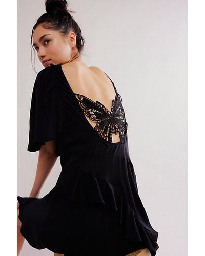 Bali Summer Magic Mini Dress - Black