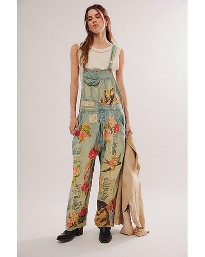 Magnolia Pearl Washed Overalls - Blue