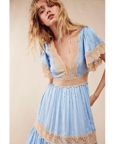 Spell Ocean Gown At Free People In Bluebell, Size: Xs