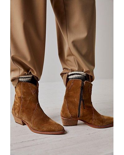 Free People New Frontier Western Boot - Brown