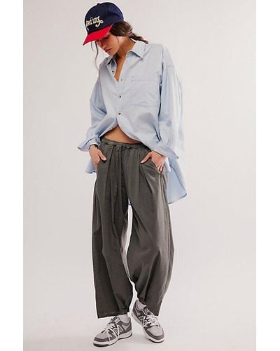 Free People To The Sky Parachute Pants At In Dried Basil, Size: Xs - Multicolor