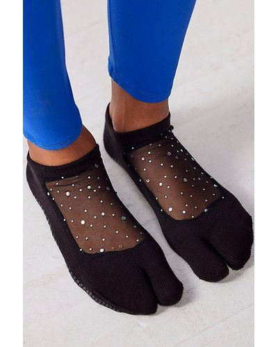Shashi Star Split Toe Grip Socks - Blue