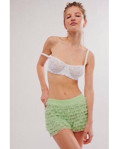 Intimately By Free People Feeling For Lace Shorties - Green