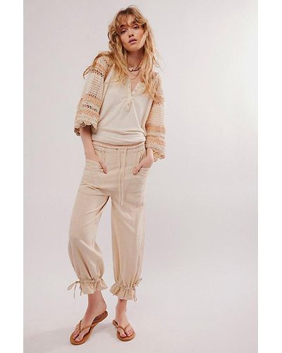 Free People Raya Washed Bloomers - Natural