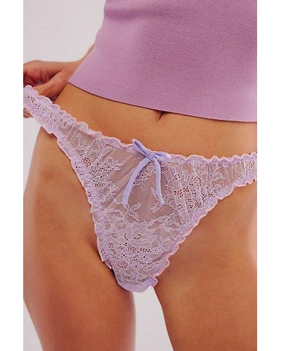 Intimately By Free People Gia Thong - Purple