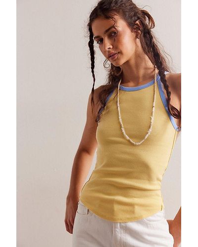 Free People Only 1 Ringer Tank Top - Natural