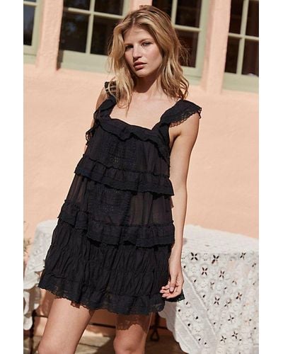 Intimately By Free People Tiered And True Playsuit - Black