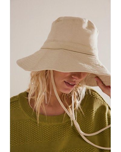 Free People Lake Washed Bucket Hat - Natural