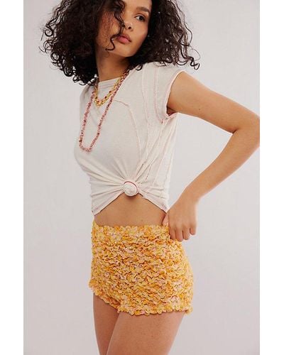 Free People Scrunch It Up Shorts - Red