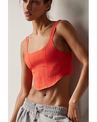 Fp Movement Strong Core Corset Crop - Red