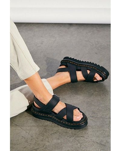 Dr. Martens Voss Ii Sandals At Free People In Black, Size: Us 7 - Gray