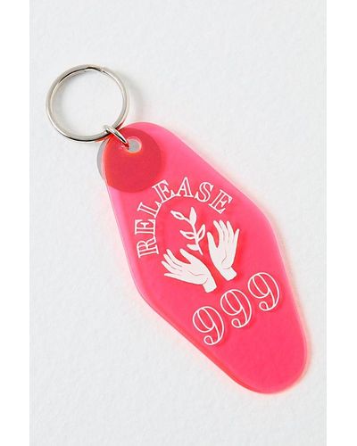 Free People Angel Number Keychain - Pink