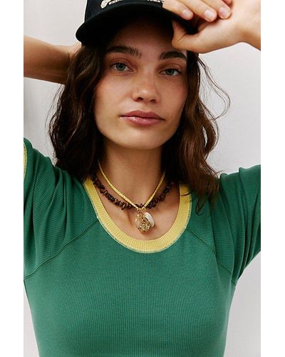 Free People Ride Along Braided Strand Necklace - Multicolor