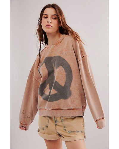 One Teaspoon Peace Retro Jumper - Brown