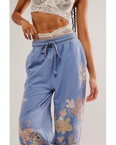 Intimately By Free People In Bloom Joggers - Blue