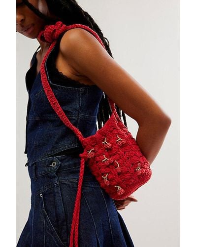 Free People Room For Dessert Crossbody - Red