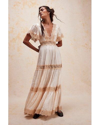 Spell Ocean Gown At Free People In Ivory, Size: Xs - Natural