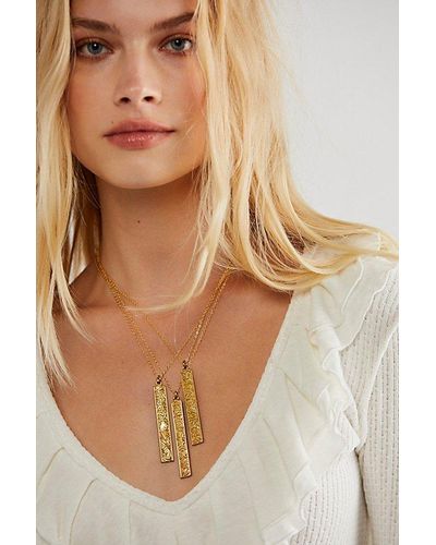 Free People Jules Zodiac Necklace - Natural