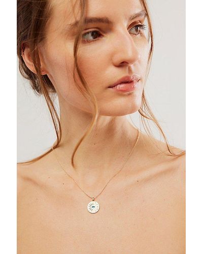 Joy Dravecky Jewelry Venus Moon Necklace At Free People In Turquoise - Natural